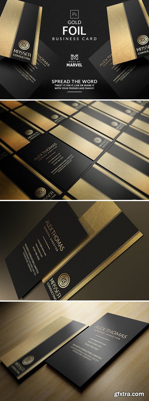 CM - Gold Foil Business Card 1888090