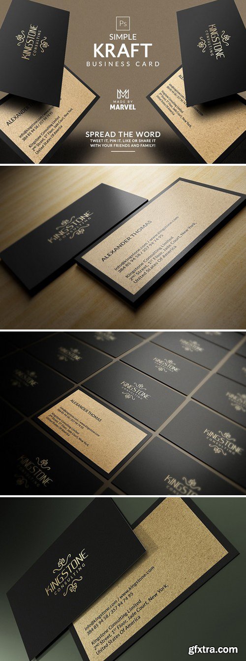 CM - Simple Kraft Business Card 1888144