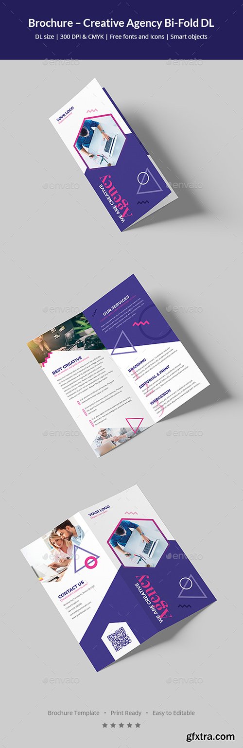 Graphicriver - Brochure – Creative Agency Bi-Fold DL 20777648