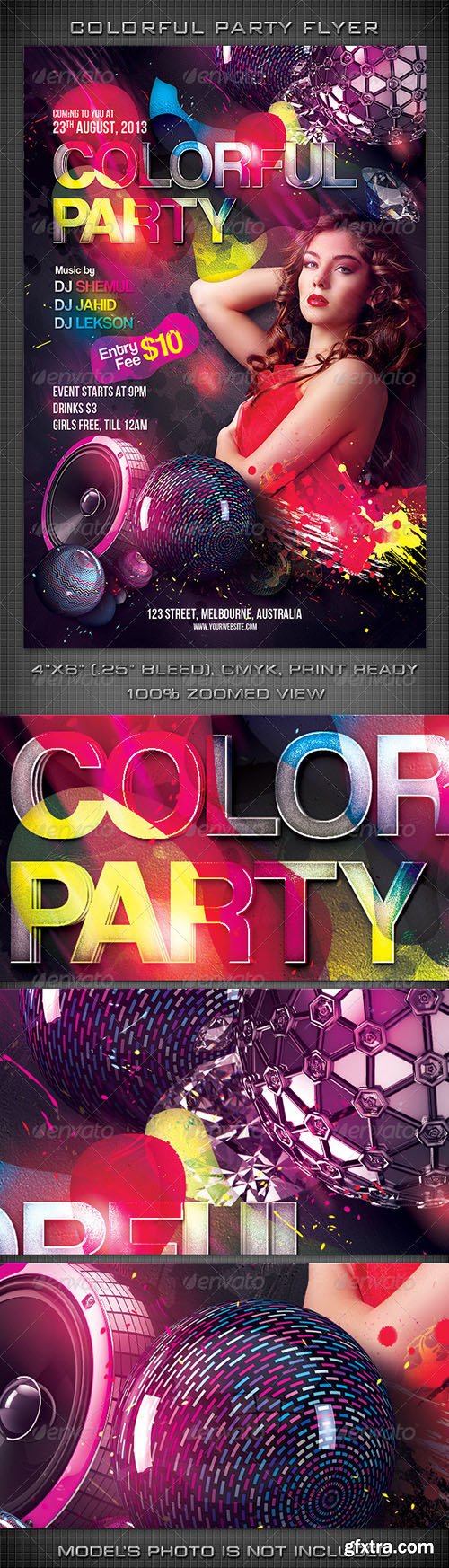 Graphicriver Colorful Party Flyer 5149773