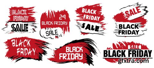 Vectors - Black Friday Shiny Labels