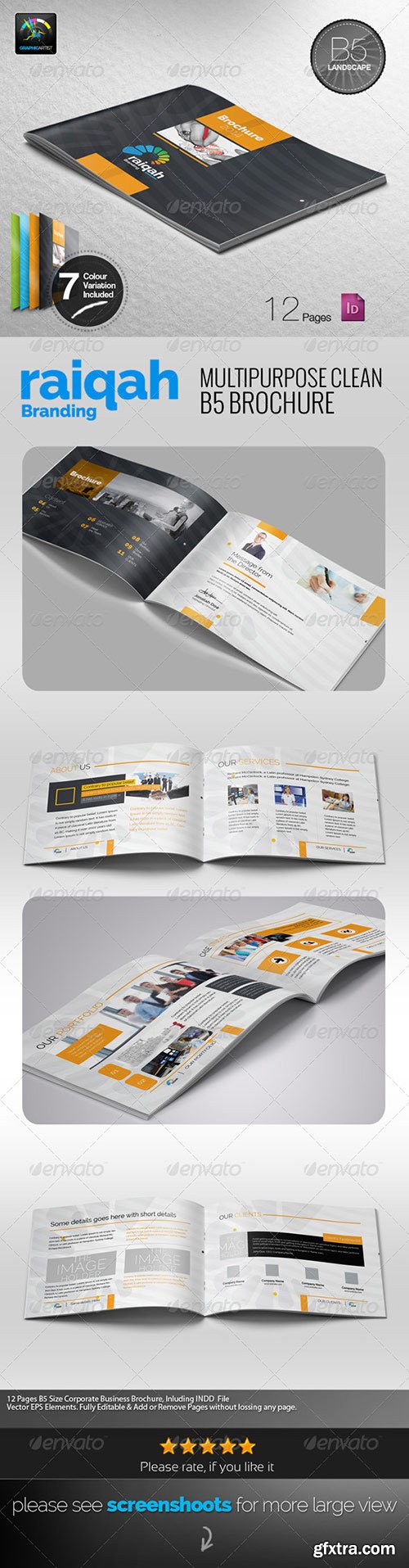 Graphicriver - Raiqah Multipurpose B5 Brochure 7638414