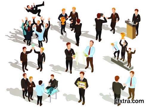 Vectors - Isometric Business People 7