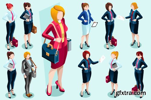 Vectors - Isometric Business People 7