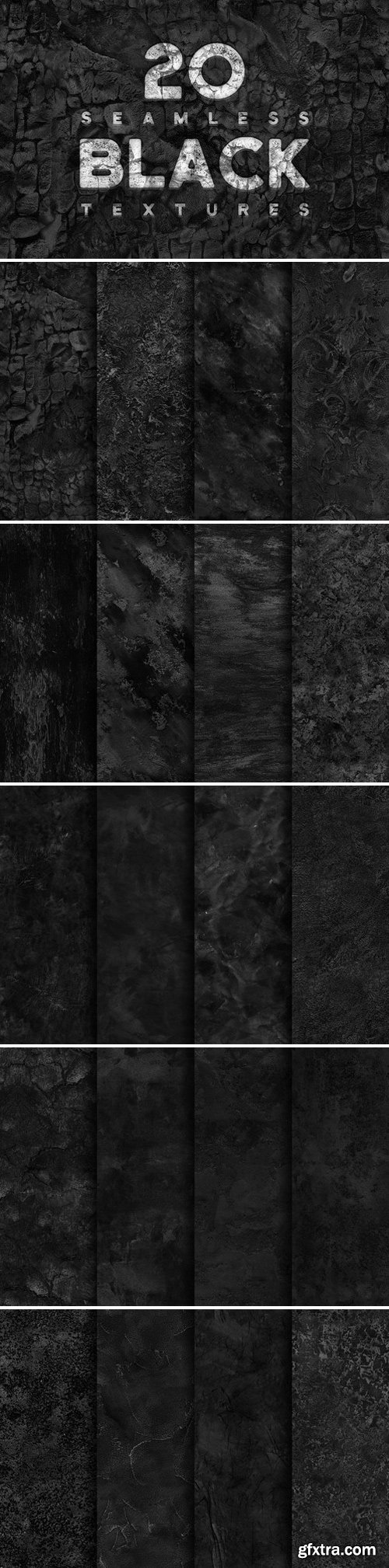 CM - 20 Seamless Black Textures 1885197