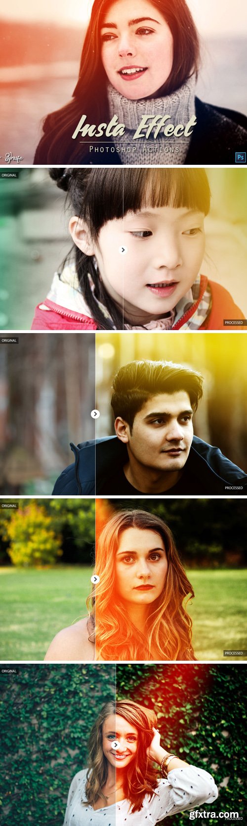 45 Insta Effect Photoshop Actions Bundle