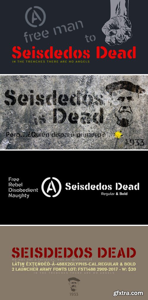 Seisdedos Dead Fonts