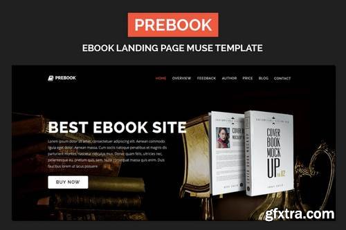 ThemeForest - Prebook - eBook Landing Page Responsive Adobe Muse Template 20689088