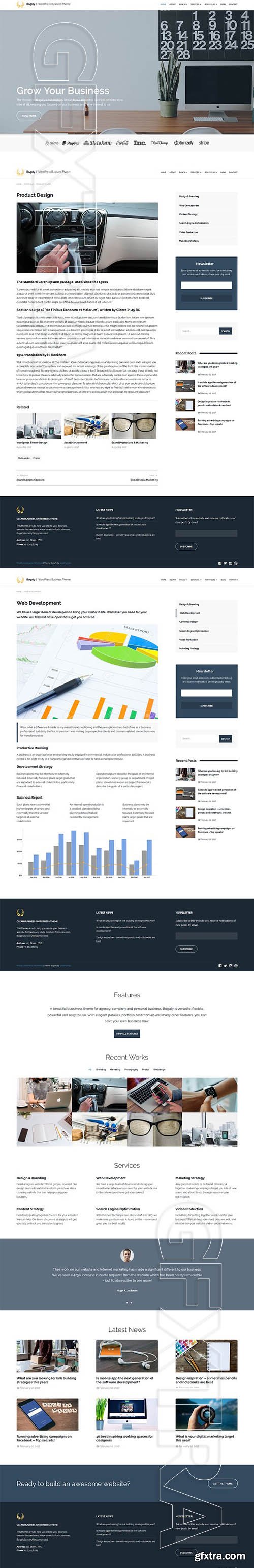 CreativeMarket - Bogaty - A WordPress Business Theme 1955334