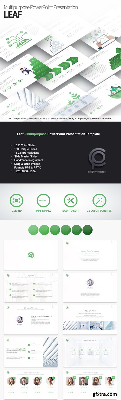 Graphicriver - Leaf - Multipurpose PowerPoint Presentation Template 19603819