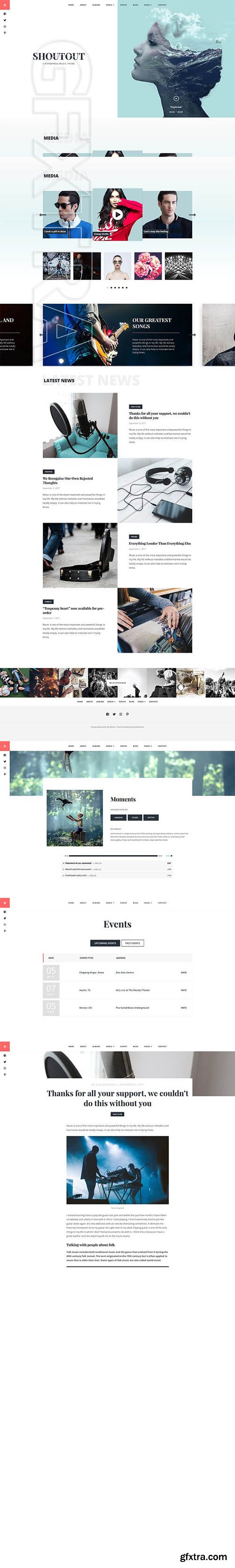 CreativeMarket - Shoutout - A WordPress Music Theme 1955228