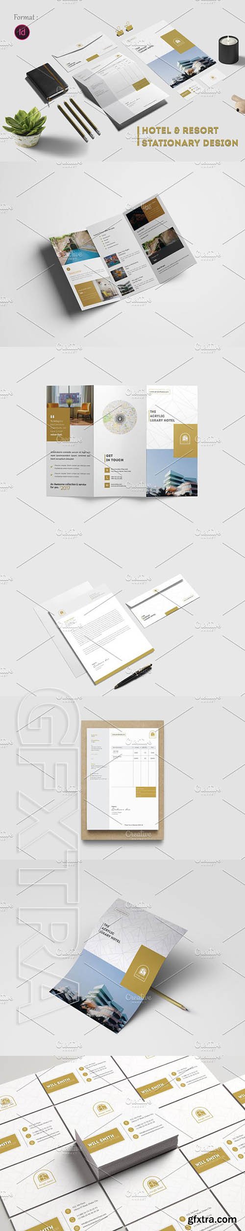 CreativeMarket - Hotel & Resort Stationary Design 1950530