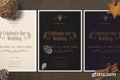 CM - Minimalist Wedding Invitation 1910130