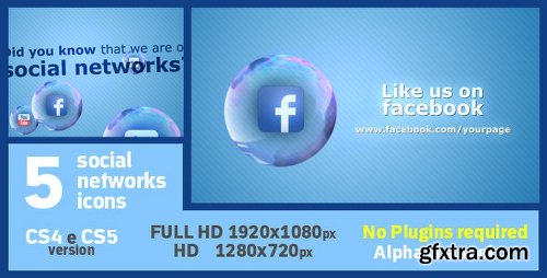 Videohive Social Soap Bubble Icon 1471623