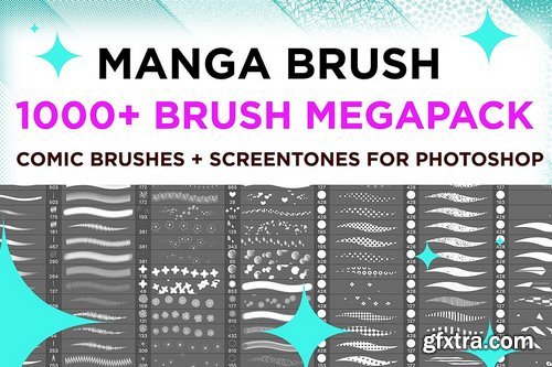 CM - MANGA COMIC BRUSH MEGAPACK 1000+ 1890202