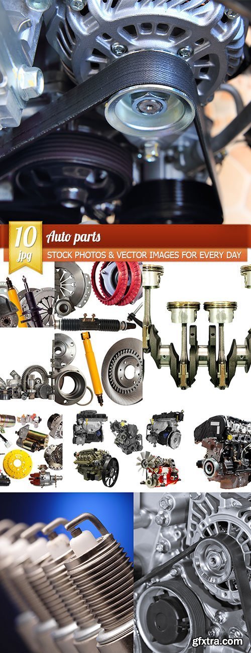 Auto parts, 10 x UHQ JPEG