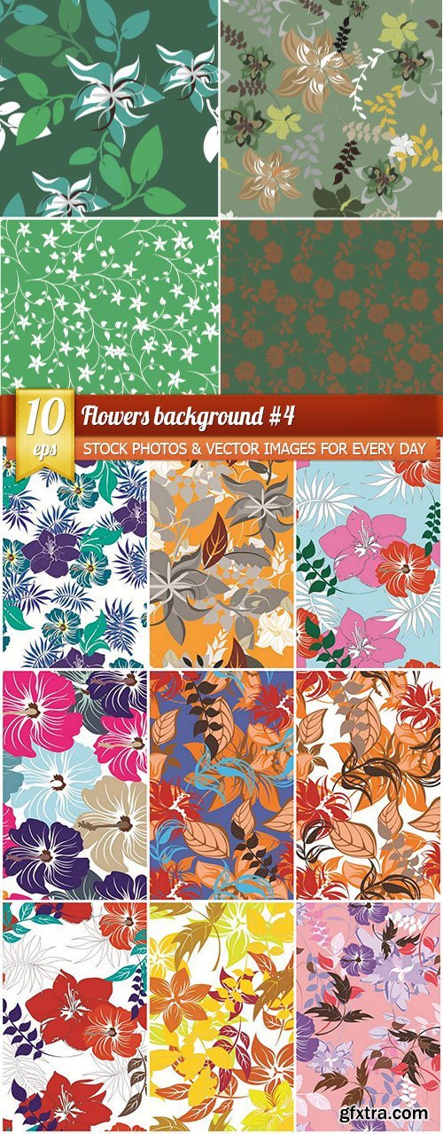 Flowers background #4, 10 x EPS