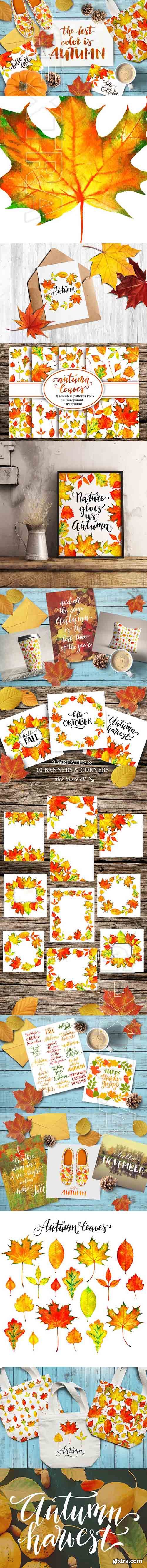 CreativeMarket - Autumn leaves 1949871