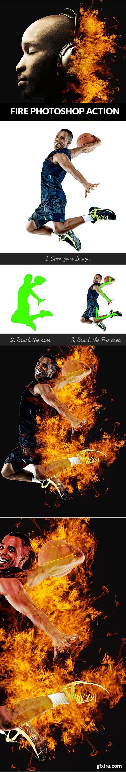 GraphicRiver - Fire Photoshop Action - 20802507