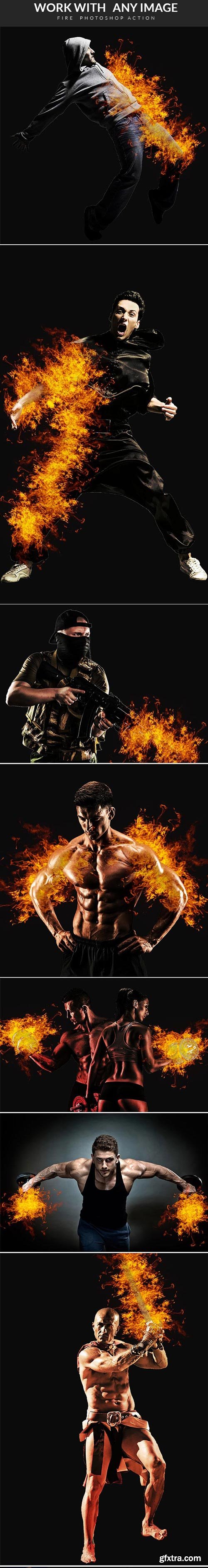 GraphicRiver - Fire Photoshop Action - 20802507