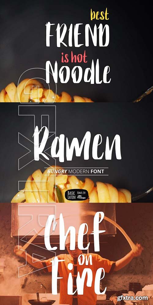 CreativeMarket - Ramen The Hungry Font 1951117