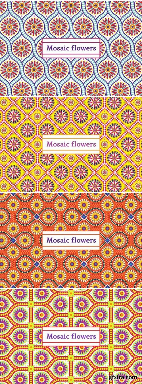 CM - Mosaic flowers—Festive patterns 1907597