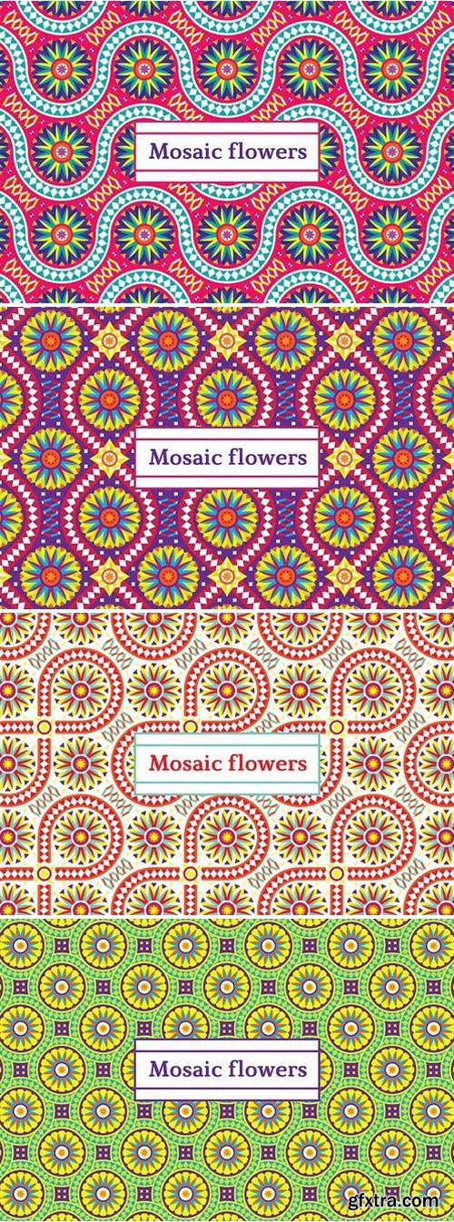 CM - Mosaic flowers—Festive patterns 1907597