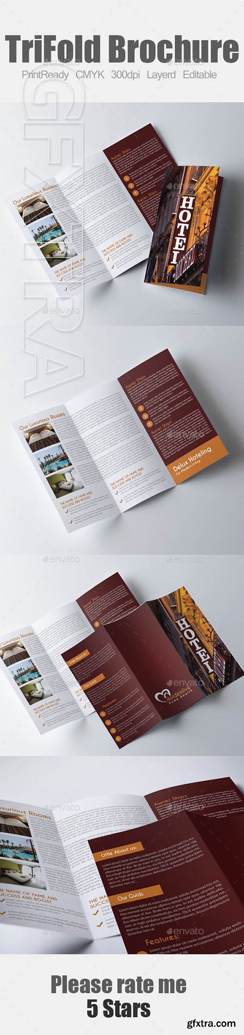 GraphicRiver - Luxury Hotel Trifold Brochure 20802064