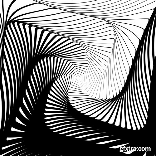 Vector picture abstract background is the monogram of the spiral line 25 EPS