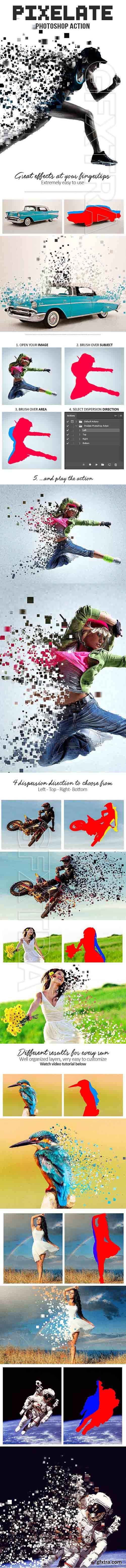 GraphicRiver - Pixelate Photoshop Action 20764506