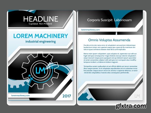 Vectors - Blue Business Flyers 30