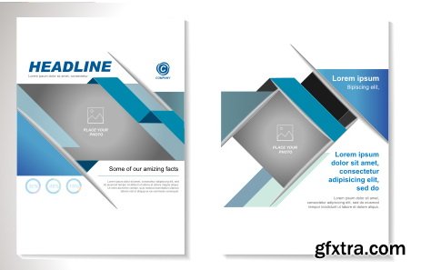 Vectors - Blue Business Flyers 30