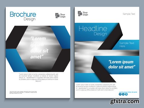 Vectors - Blue Business Flyers 30