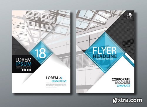 Vectors - Blue Business Flyers 30