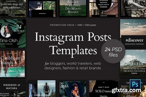 CreativeMarket Instagram Posts — Promotion Pack 1967933