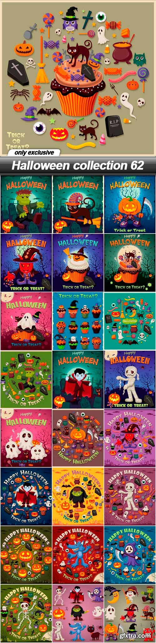 Halloween collection 62 - 25 EPS