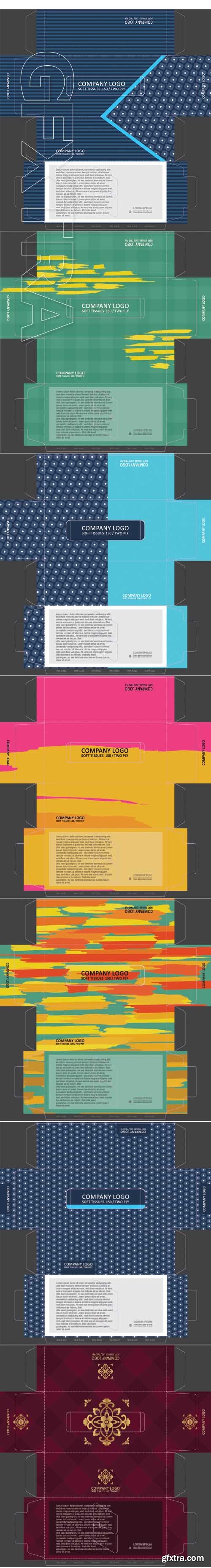 Box template concept vector