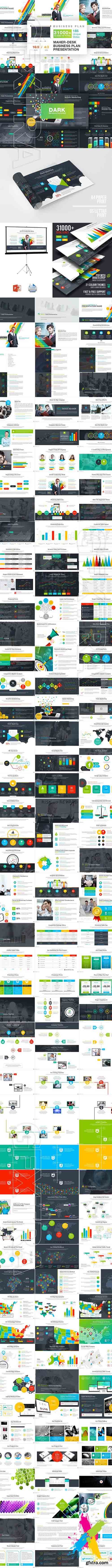 CreativeMarket - Business Plan PowerPoint Template 1968071