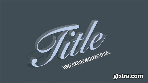 Videohive Minimal 3D - Logo & Titles Reveal 19596046