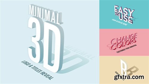 Videohive Minimal 3D - Logo & Titles Reveal 19596046