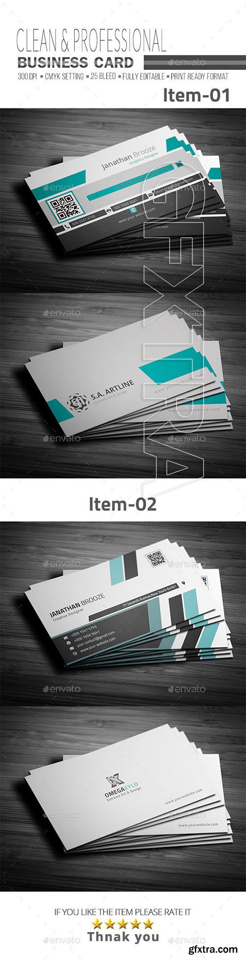 GraphicRiver - Business Card Bundle 2 In 1 20799043