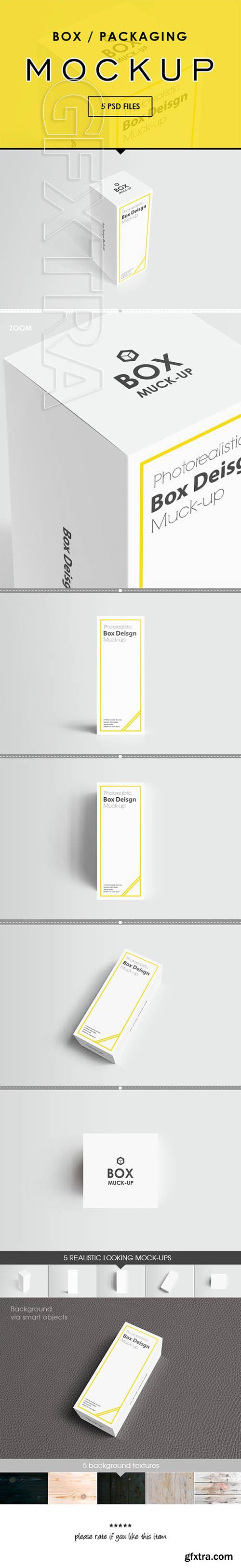 CreativeMarket - Box Packaging Mock-Up 1969361