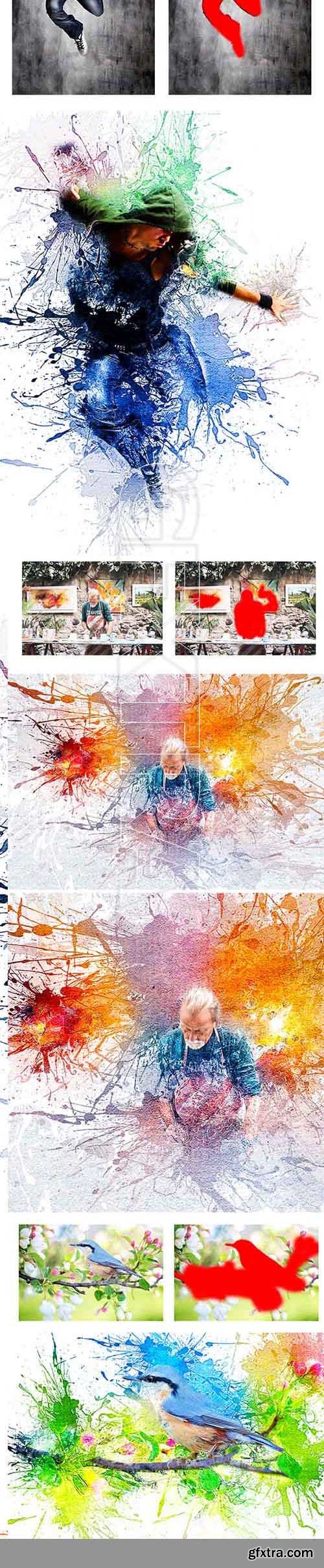 GraphicRiver - Abstract Ink Photoshop Action 20810800