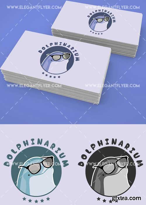 Dolphinarium Logotype V1 Premium Logo Template