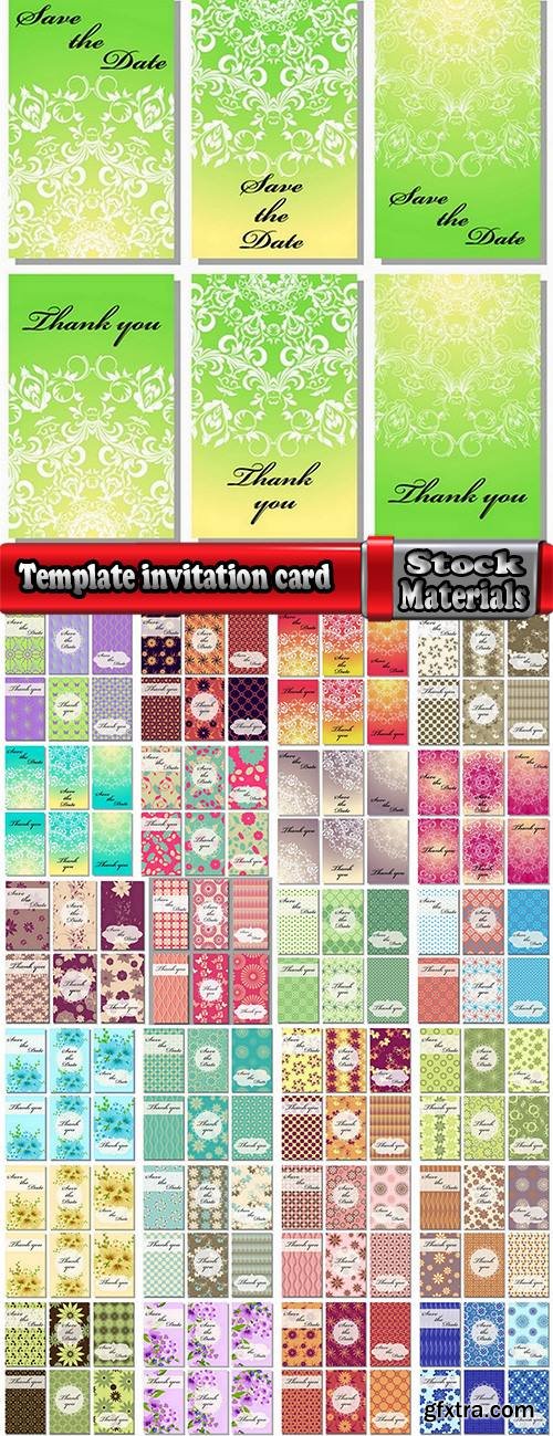 Template invitation card flyer banner brochure 25 Eps