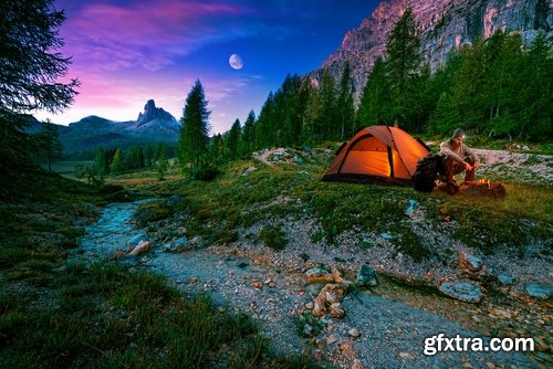 People man woman camp fire vacation vacations nature landscape 25 HQ Jpeg