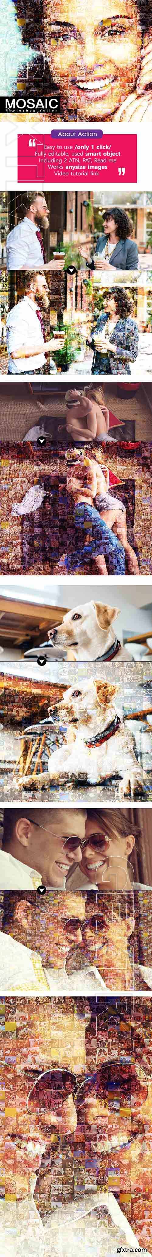 CreativeMarket - Mosaic Photo PS Action 20809055