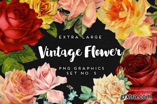 Mega Bundle of Gorgeous Flower Graphics