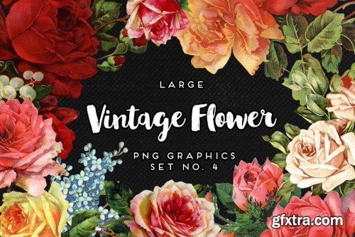 Mega Bundle of Gorgeous Flower Graphics