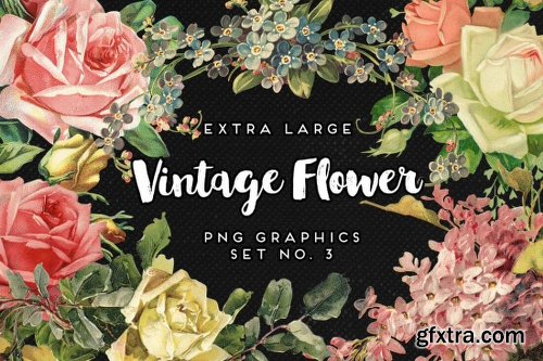 Mega Bundle of Gorgeous Flower Graphics